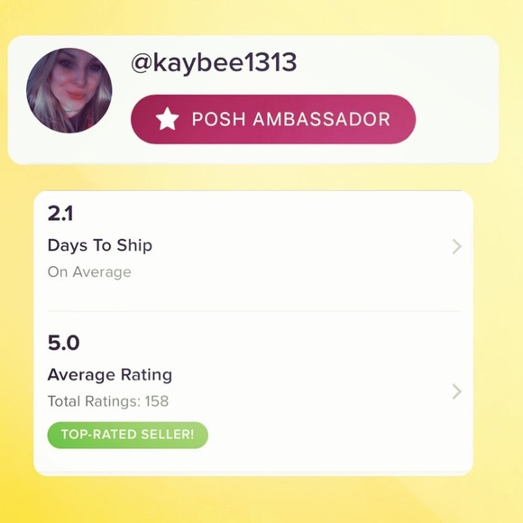 📦 + 💖 + free gifts w every order = 5 star rating Posh Ambassador! - Picture 5 of 5